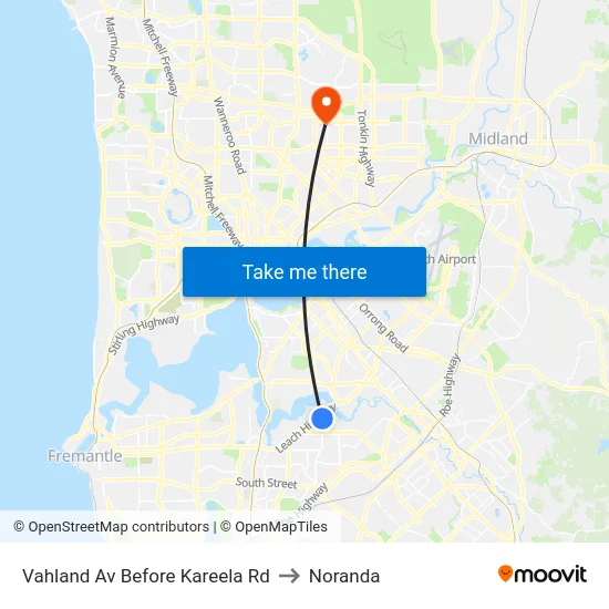 Vahland Av Before Kareela Rd to Noranda map
