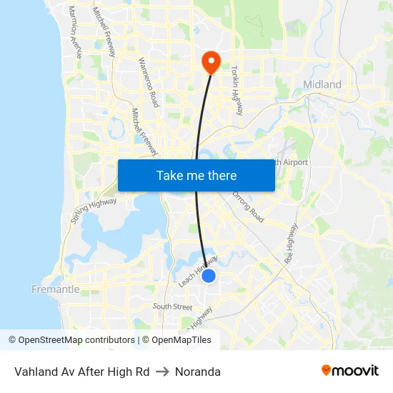 Vahland Av After High Rd to Noranda map