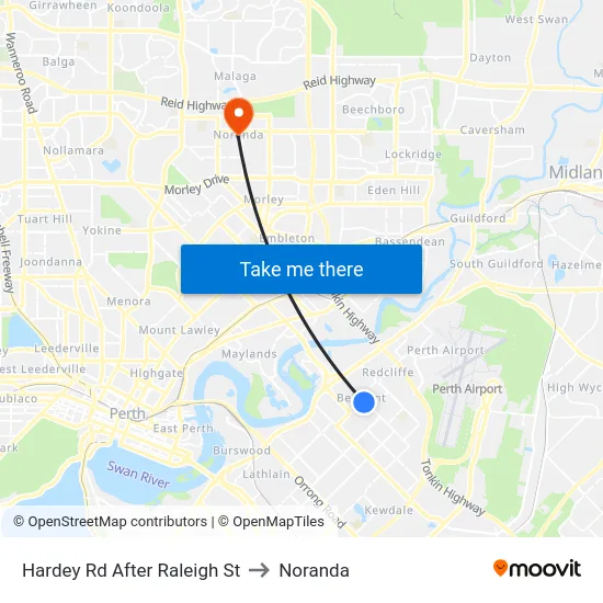Hardey Rd After Raleigh St to Noranda map