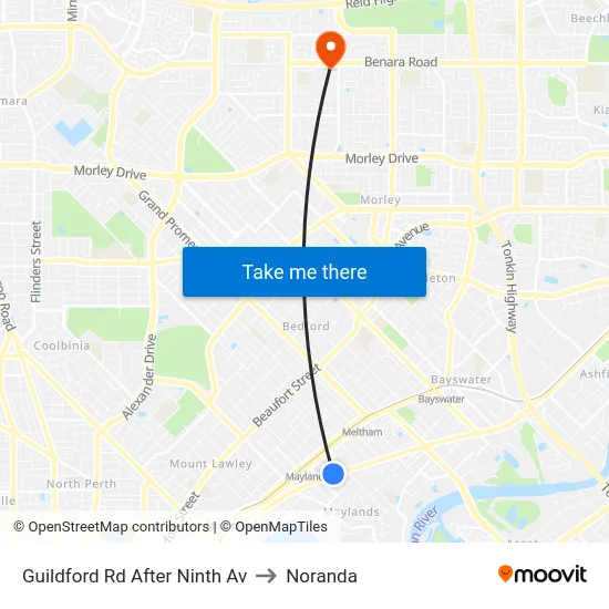 Guildford Rd After Ninth Av to Noranda map
