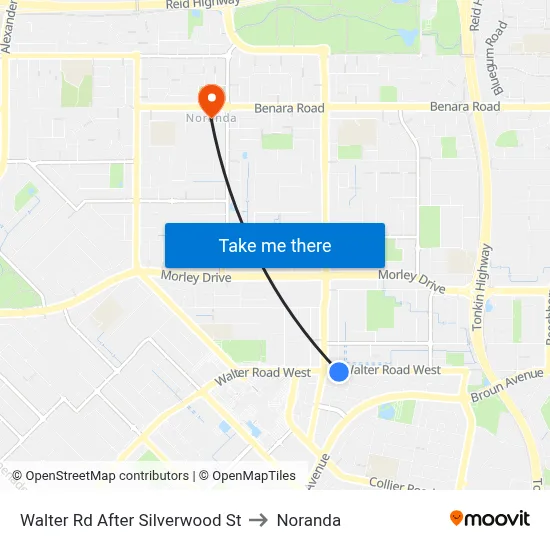 Walter Rd After Silverwood St to Noranda map
