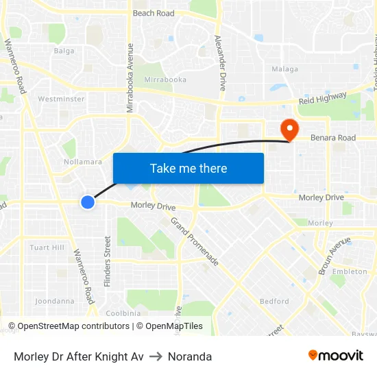 Morley Dr After Knight Av to Noranda map