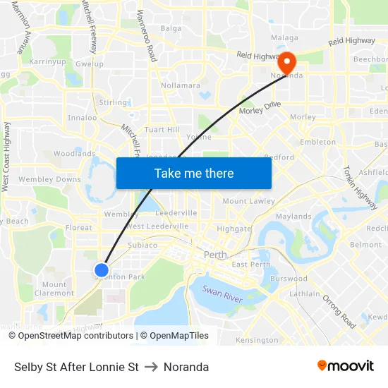Selby St After Lonnie St to Noranda map