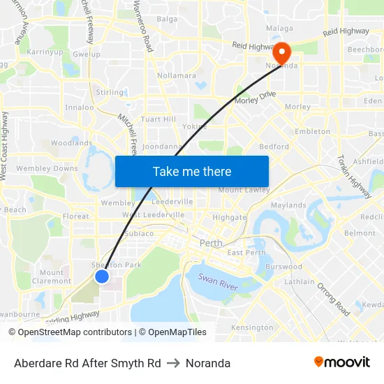 Aberdare Rd After Smyth Rd to Noranda map