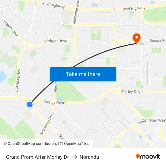 Grand Prom After Morley Dr to Noranda map