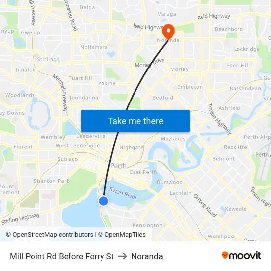 Mill Point Rd Before Ferry St to Noranda map