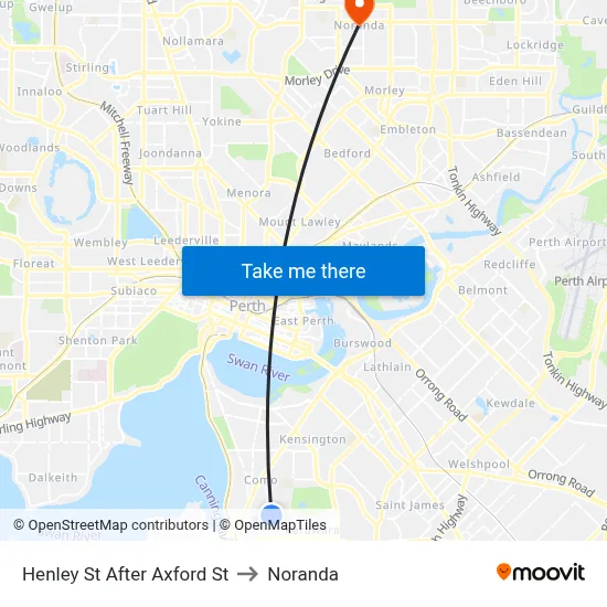 Henley St After Axford St to Noranda map