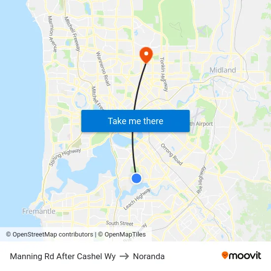 Manning Rd After Cashel Wy to Noranda map