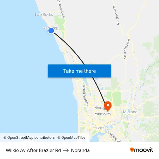 Wilkie Av After Brazier Rd to Noranda map