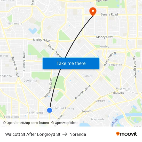 Walcott St After Longroyd St to Noranda map