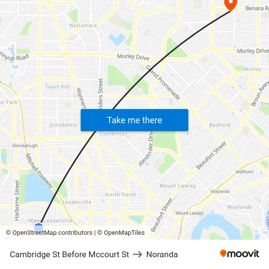 Cambridge St Before Mccourt St to Noranda map