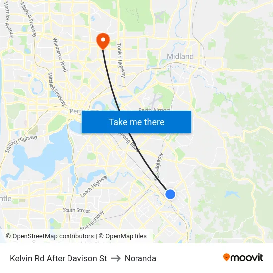 Kelvin Rd After Davison St to Noranda map