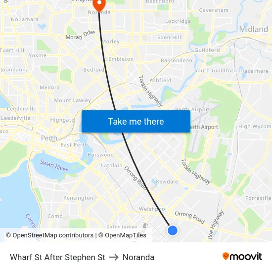 Wharf St After Stephen St to Noranda map