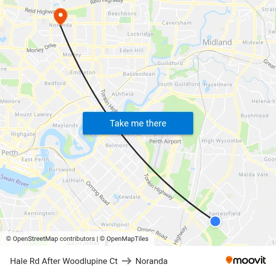 Hale Rd After Woodlupine Ct to Noranda map