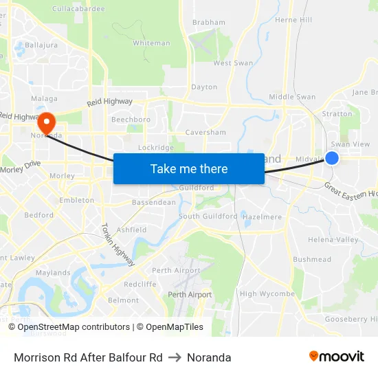 Morrison Rd After Balfour Rd to Noranda map