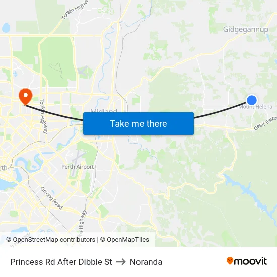 Princess Rd After Dibble St to Noranda map