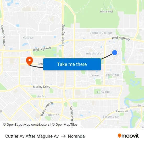 Cuttler Av After Maguire Av to Noranda map