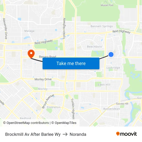 Brockmill Av After Barlee Wy to Noranda map