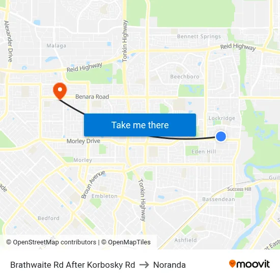 Brathwaite Rd After Korbosky Rd to Noranda map