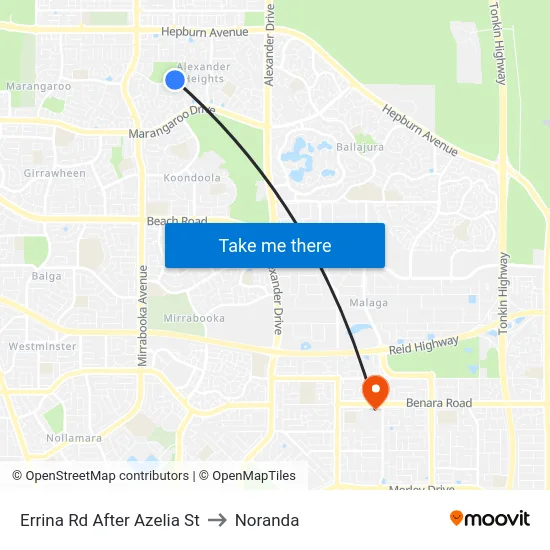Errina Rd After Azelia St to Noranda map