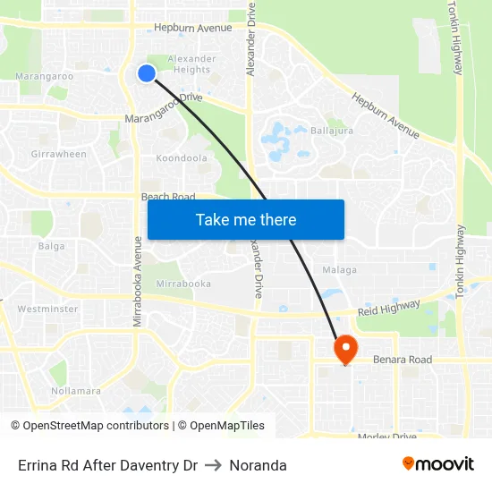 Errina Rd After Daventry Dr to Noranda map