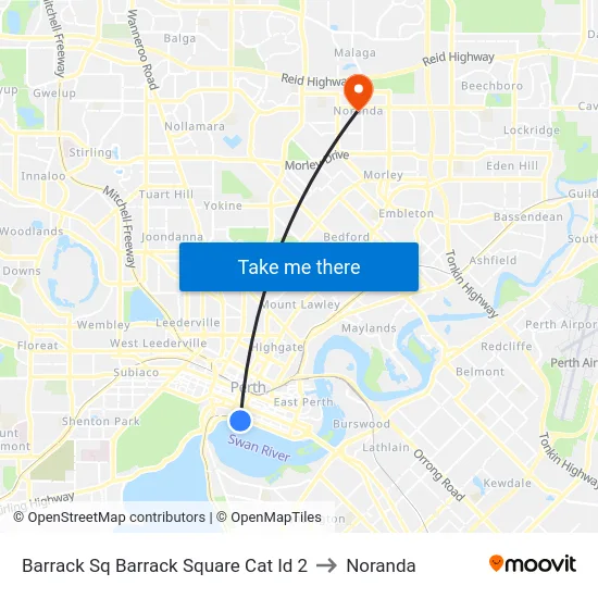Barrack Sq Barrack Square Cat Id 2 to Noranda map