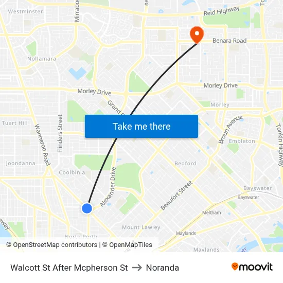 Walcott St After Mcpherson St to Noranda map