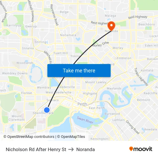 Nicholson Rd After Henry St to Noranda map