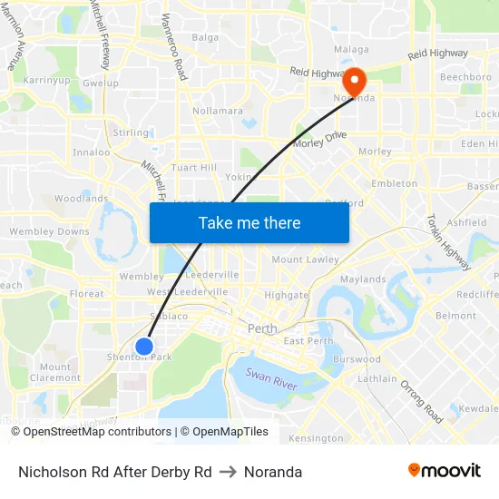 Nicholson Rd After Derby Rd to Noranda map