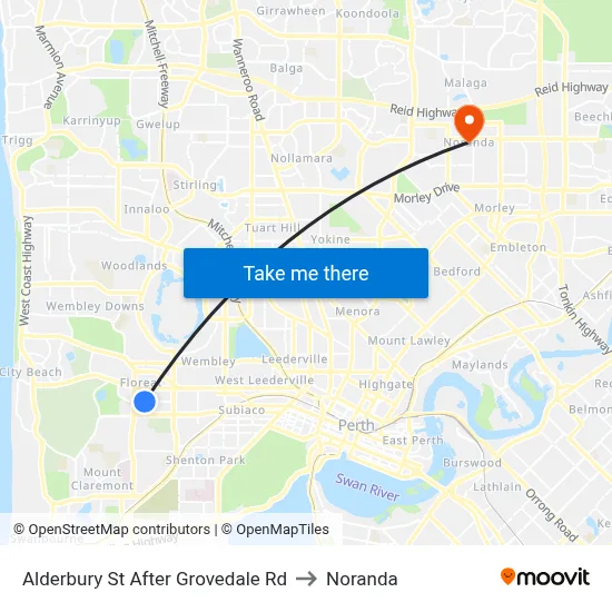Alderbury St After Grovedale Rd to Noranda map