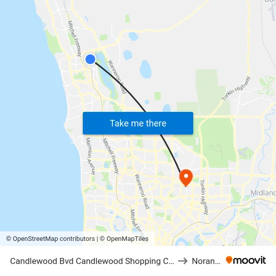 Candlewood Bvd Candlewood Shopping Centre to Noranda map