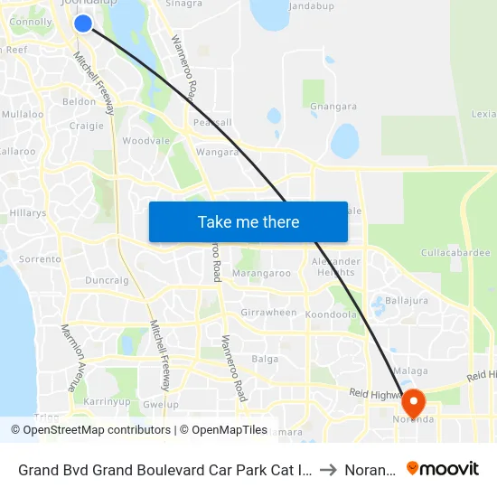 Grand Bvd Grand Boulevard Car Park Cat Id 27 to Noranda map