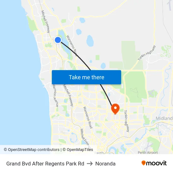 Grand Bvd After Regents Park Rd to Noranda map