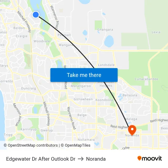 Edgewater Dr After Outlook Dr to Noranda map