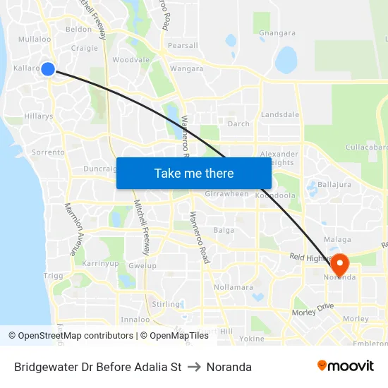 Bridgewater Dr Before Adalia St to Noranda map