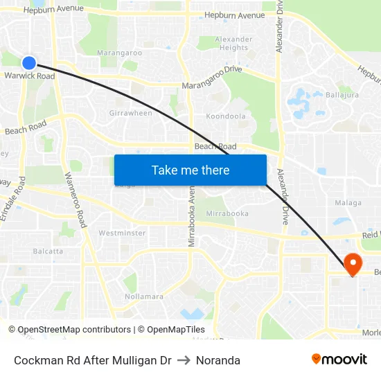 Cockman Rd After Mulligan Dr to Noranda map