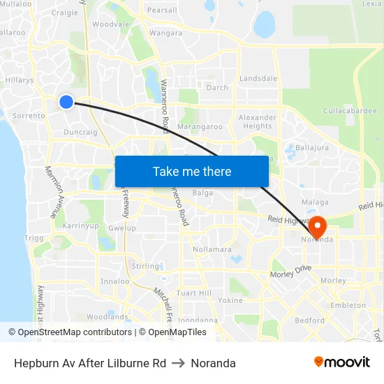 Hepburn Av After Lilburne Rd to Noranda map