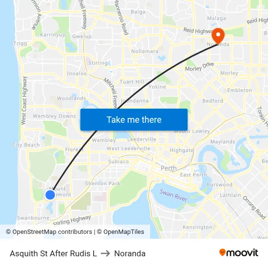 Asquith St After Rudis L to Noranda map