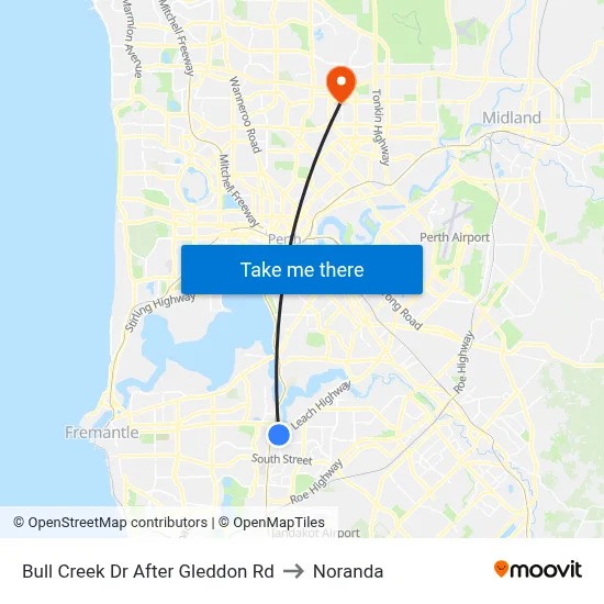 Bull Creek Dr After Gleddon Rd to Noranda map