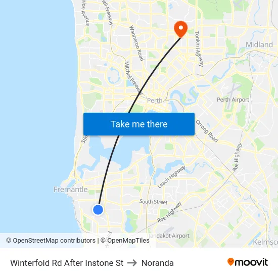 Winterfold Rd After Instone St to Noranda map