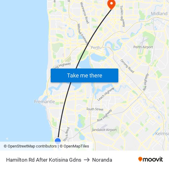 Hamilton Rd After Kotisina Gdns to Noranda map