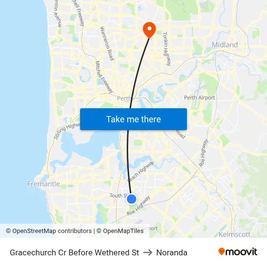 Gracechurch Cr Before Wethered St to Noranda map