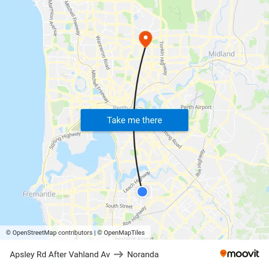 Apsley Rd After Vahland Av to Noranda map