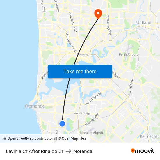 Lavinia Cr After Rinaldo Cr to Noranda map