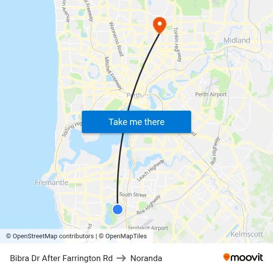 Bibra Dr After Farrington Rd to Noranda map