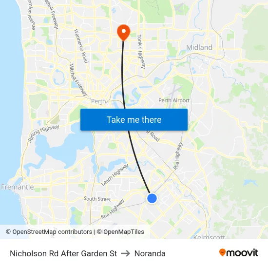 Nicholson Rd After Garden St to Noranda map