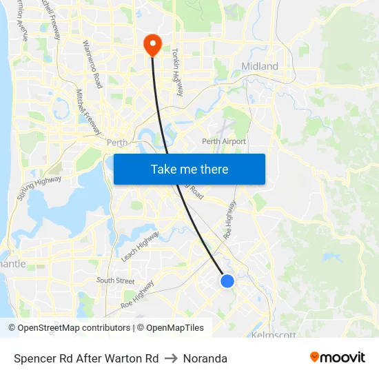 Spencer Rd After Warton Rd to Noranda map