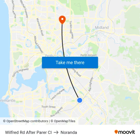 Wilfred Rd After Parer Cl to Noranda map