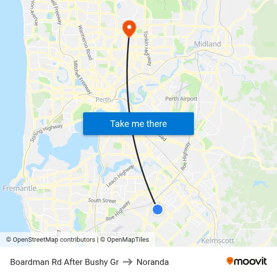 Boardman Rd After Bushy Gr to Noranda map