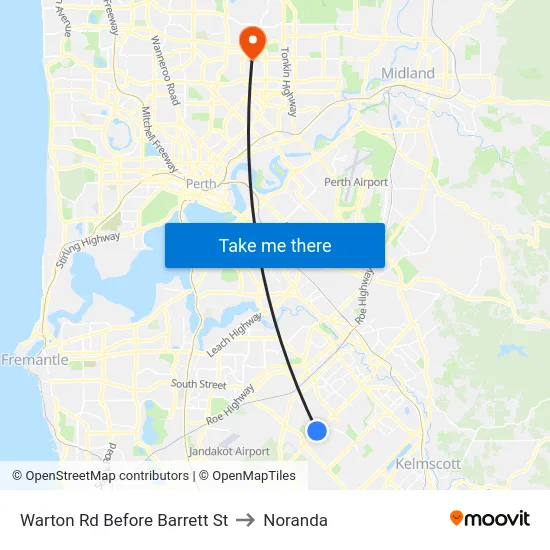 Warton Rd Before Barrett St to Noranda map